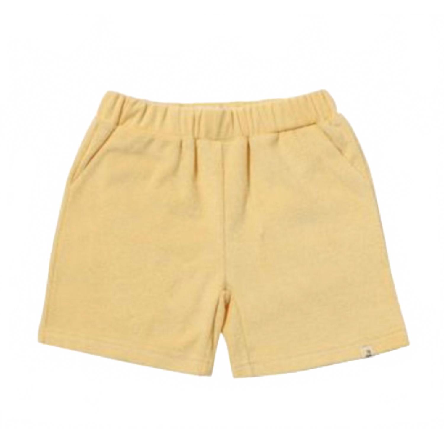 New Me & Henry Kid's Mawgan Terry Shorts In Yellow